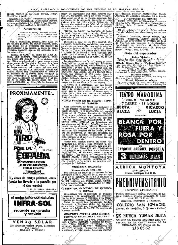 ABC MADRID 10-10-1964 página 94