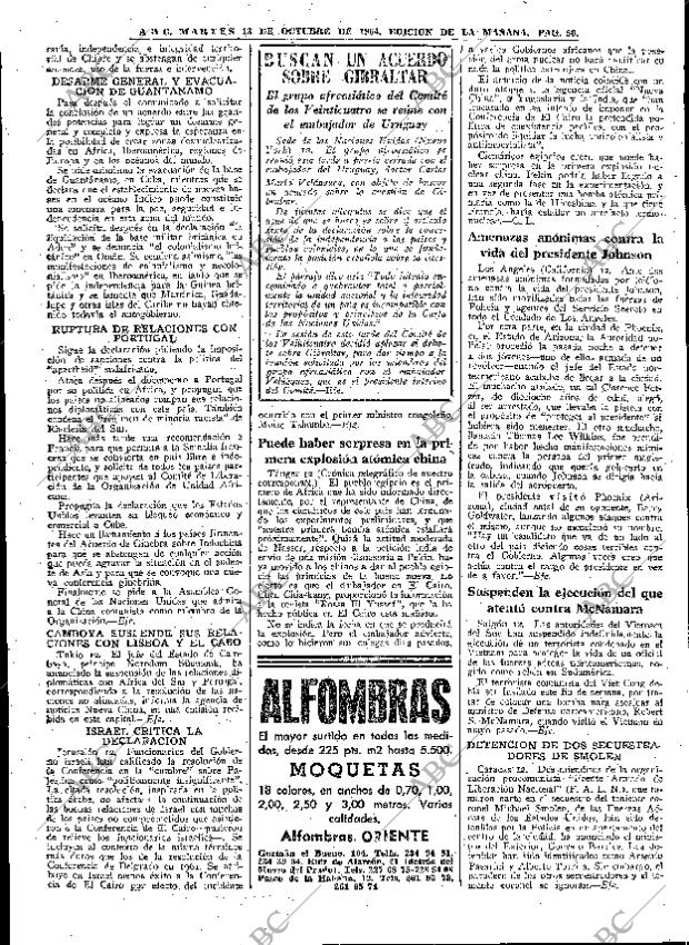 ABC MADRID 13-10-1964 página 50