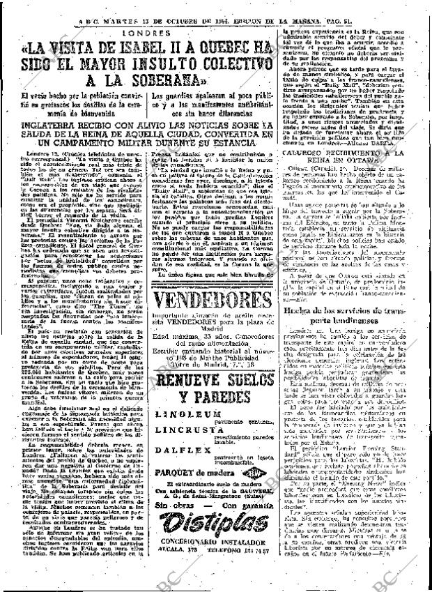 ABC MADRID 13-10-1964 página 51