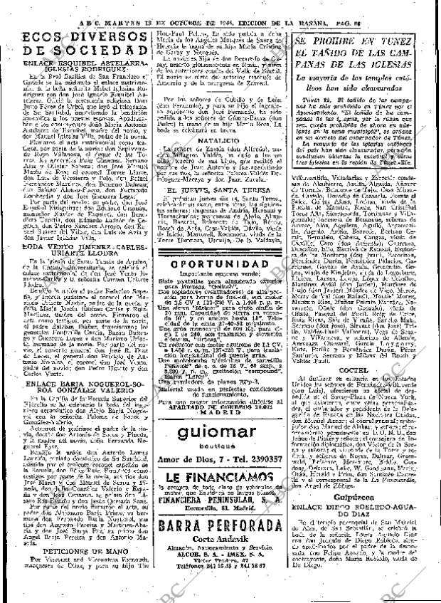 ABC MADRID 13-10-1964 página 66