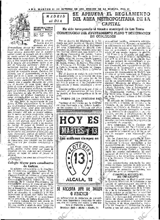 ABC MADRID 13-10-1964 página 67