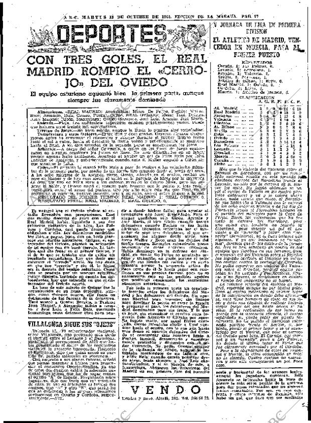 ABC MADRID 13-10-1964 página 77