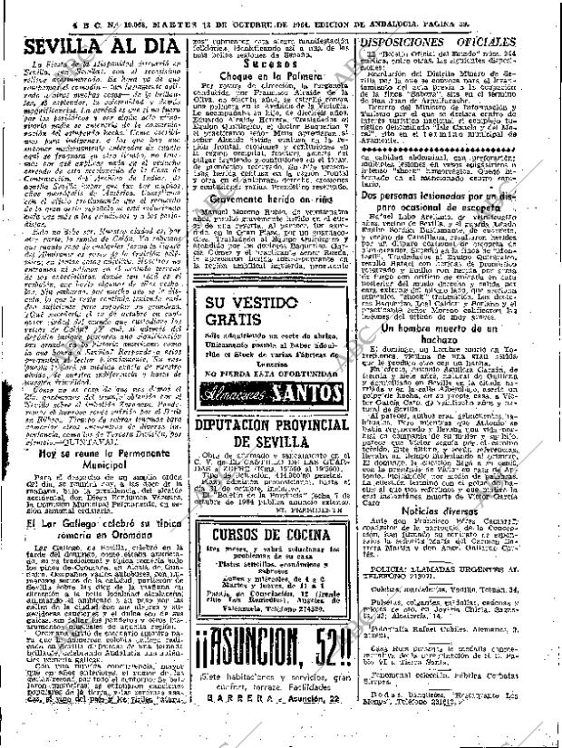 ABC SEVILLA 13-10-1964 página 39