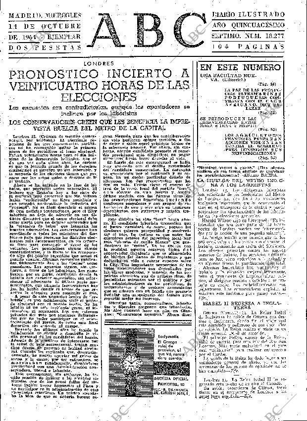 ABC MADRID 14-10-1964 página 47