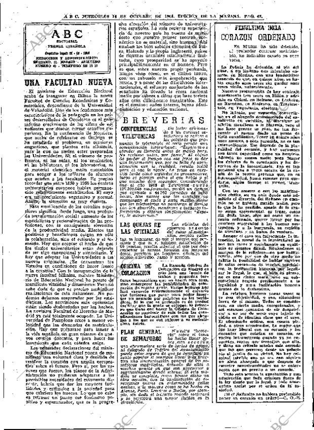 ABC MADRID 14-10-1964 página 48