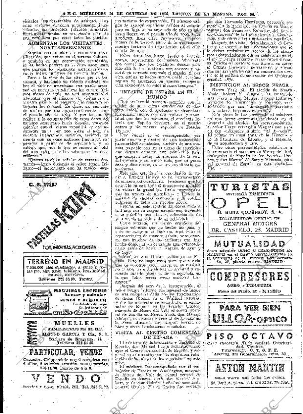 ABC MADRID 14-10-1964 página 50