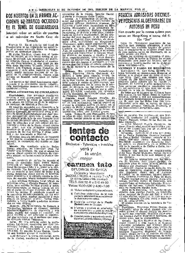 ABC MADRID 14-10-1964 página 57