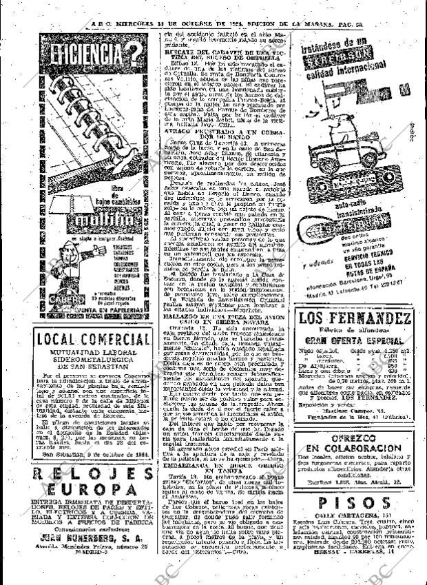 ABC MADRID 14-10-1964 página 58