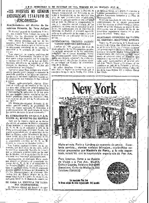 ABC MADRID 14-10-1964 página 61