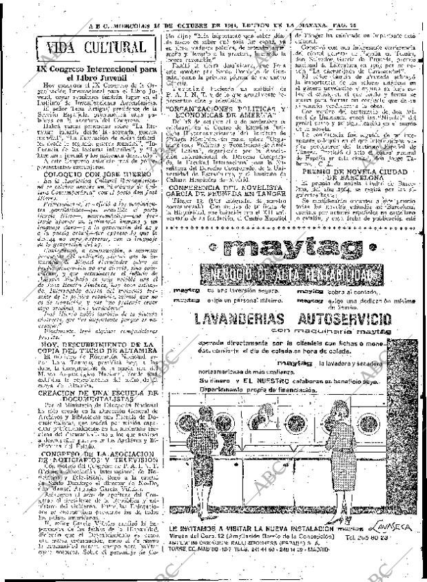 ABC MADRID 14-10-1964 página 75