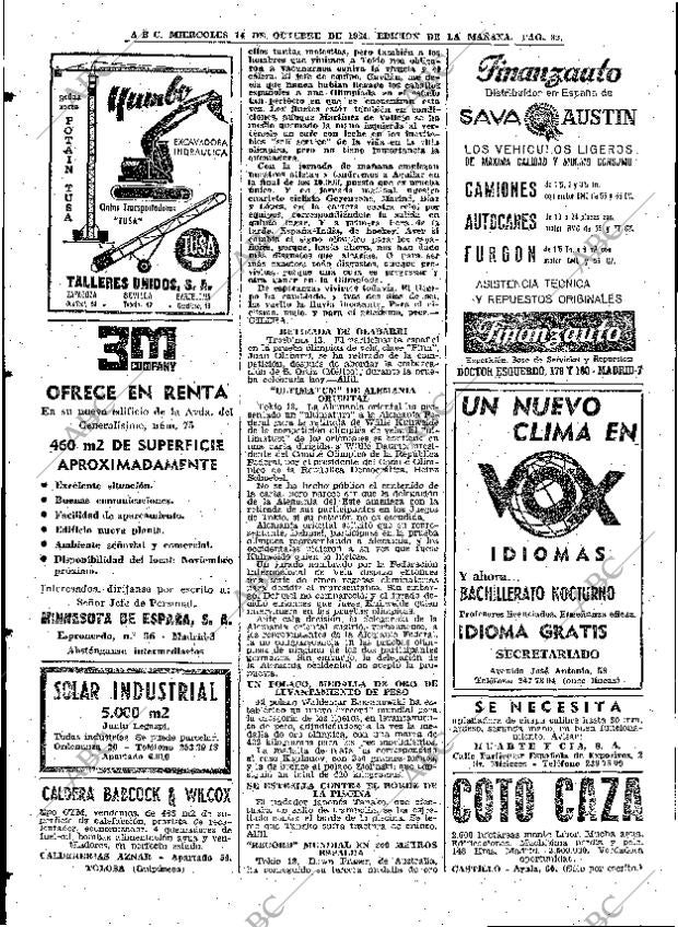 ABC MADRID 14-10-1964 página 82