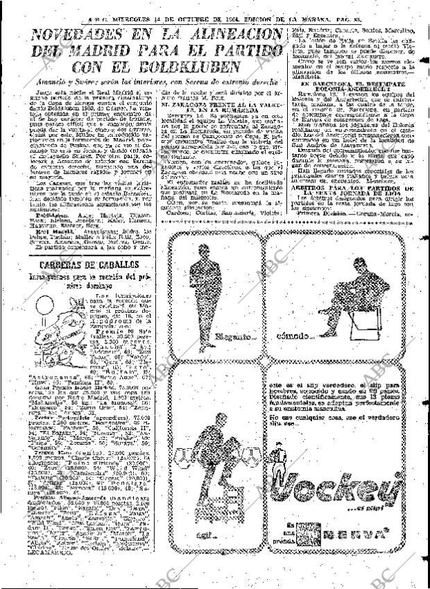 ABC MADRID 14-10-1964 página 85