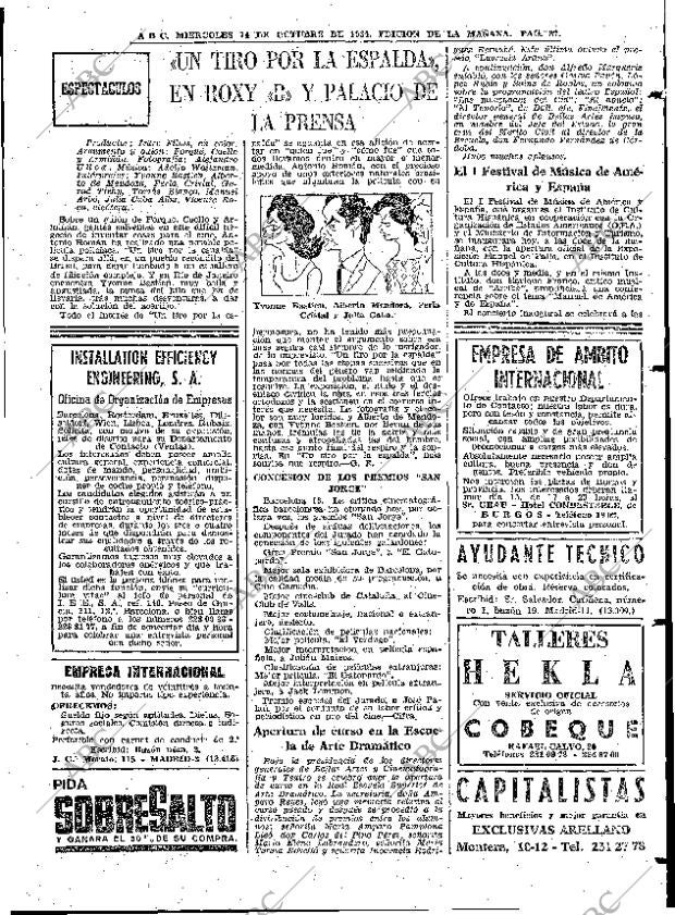 ABC MADRID 14-10-1964 página 87