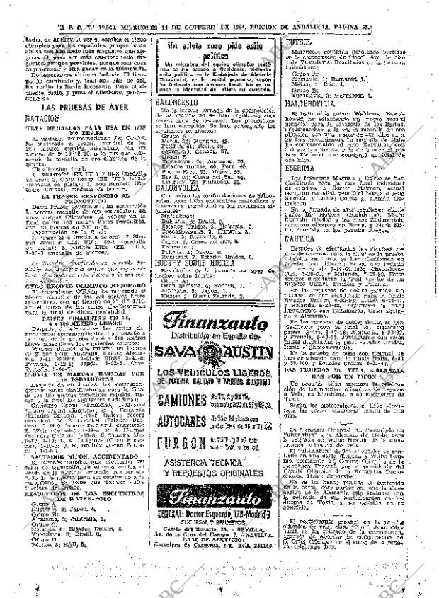 ABC SEVILLA 14-10-1964 página 58
