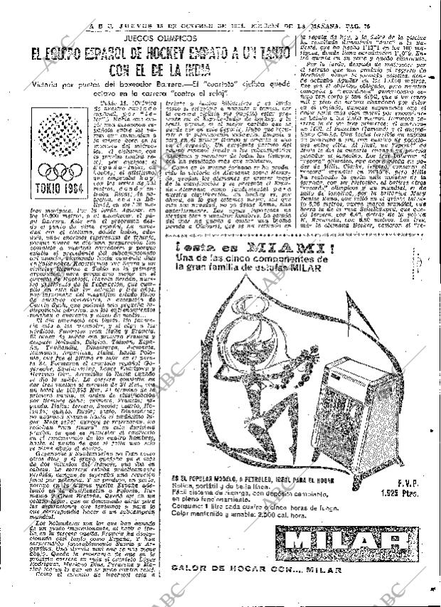 ABC MADRID 15-10-1964 página 75