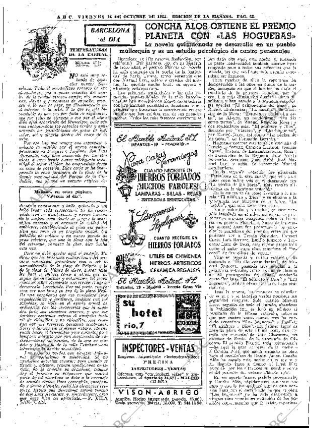 ABC MADRID 16-10-1964 página 65
