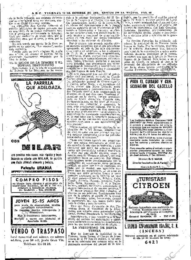 ABC MADRID 16-10-1964 página 66