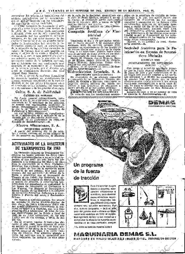 ABC MADRID 16-10-1964 página 77