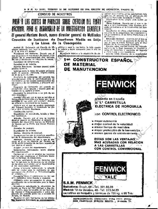 ABC SEVILLA 16-10-1964 página 25