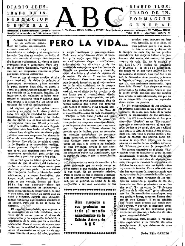 ABC SEVILLA 16-10-1964 página 3