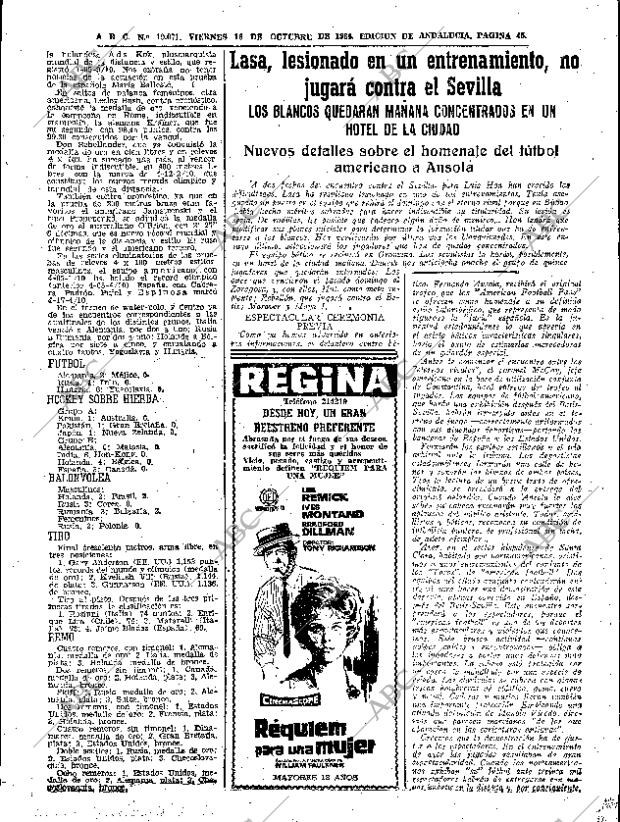 ABC SEVILLA 16-10-1964 página 45