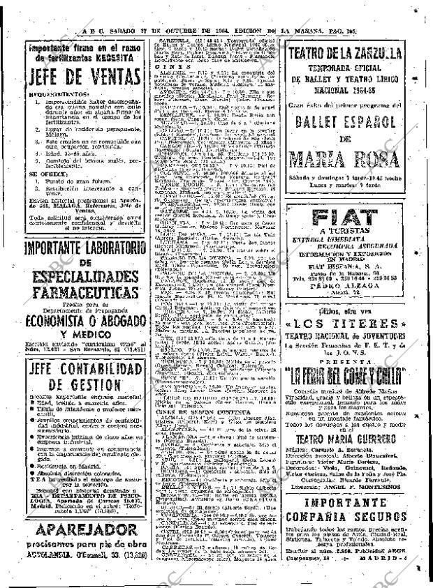 ABC MADRID 17-10-1964 página 105