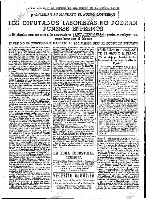 ABC MADRID 17-10-1964 página 69