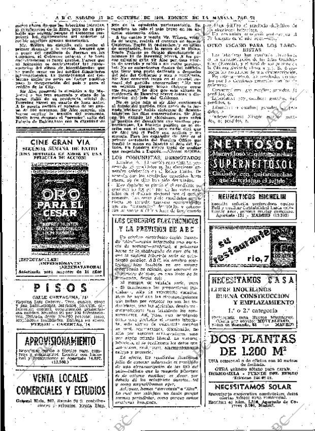 ABC MADRID 17-10-1964 página 70