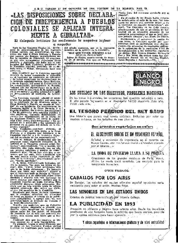 ABC MADRID 17-10-1964 página 73