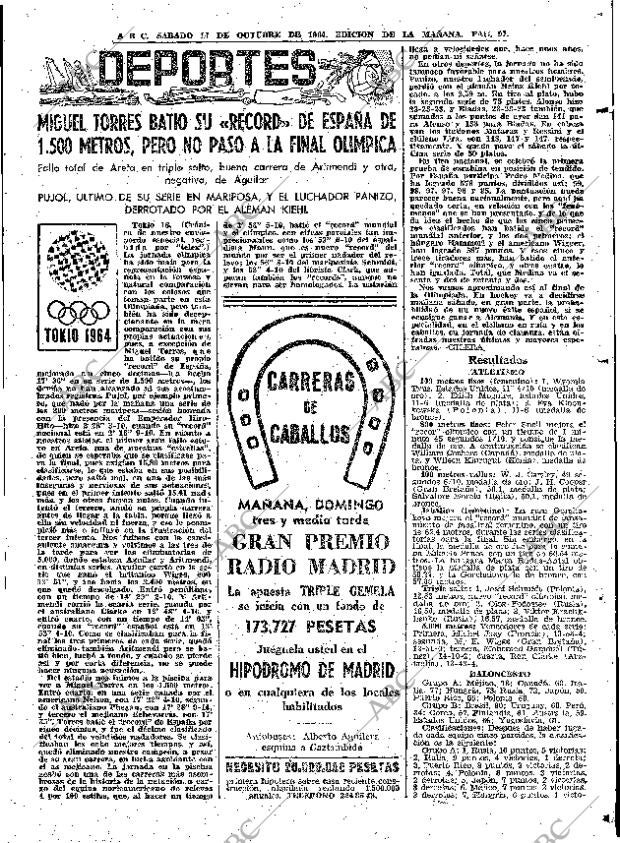 ABC MADRID 17-10-1964 página 97