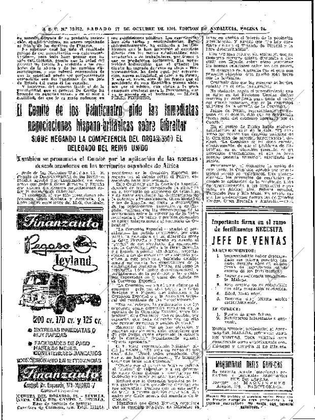 ABC SEVILLA 17-10-1964 página 24