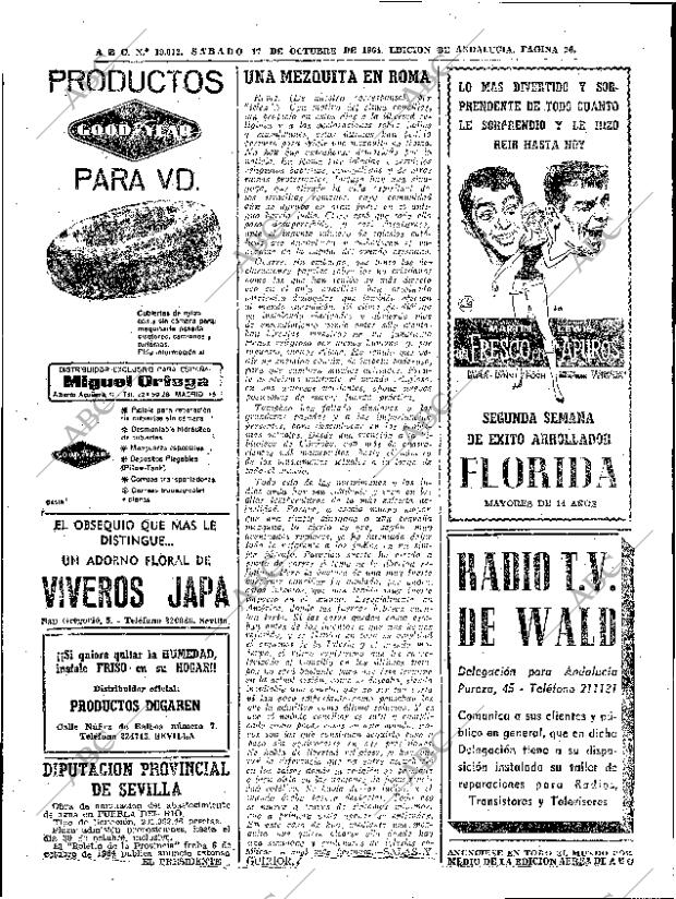 ABC SEVILLA 17-10-1964 página 26