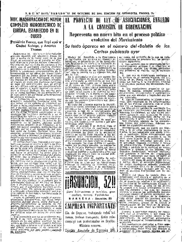 ABC SEVILLA 17-10-1964 página 31