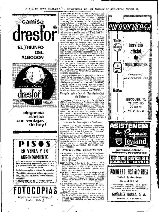ABC SEVILLA 17-10-1964 página 38