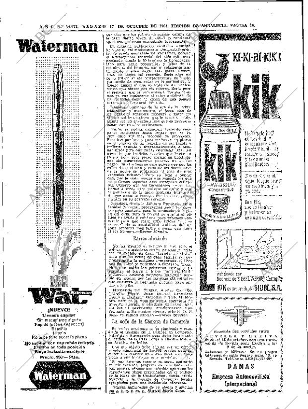 ABC SEVILLA 17-10-1964 página 50