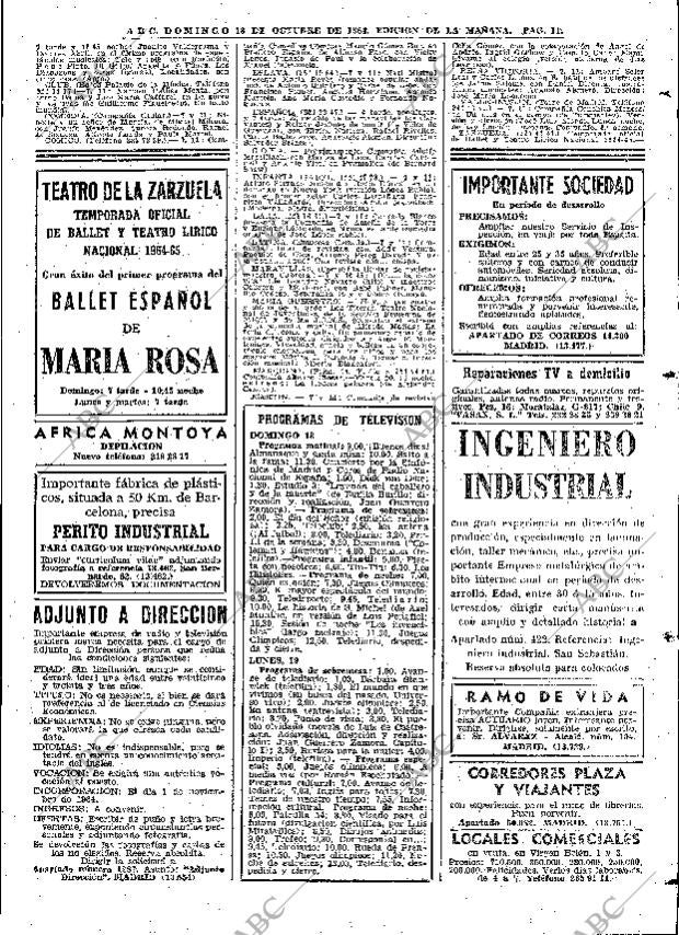 ABC MADRID 18-10-1964 página 119