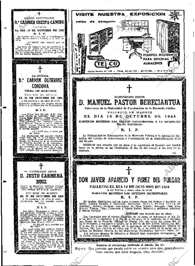 ABC MADRID 18-10-1964 página 132