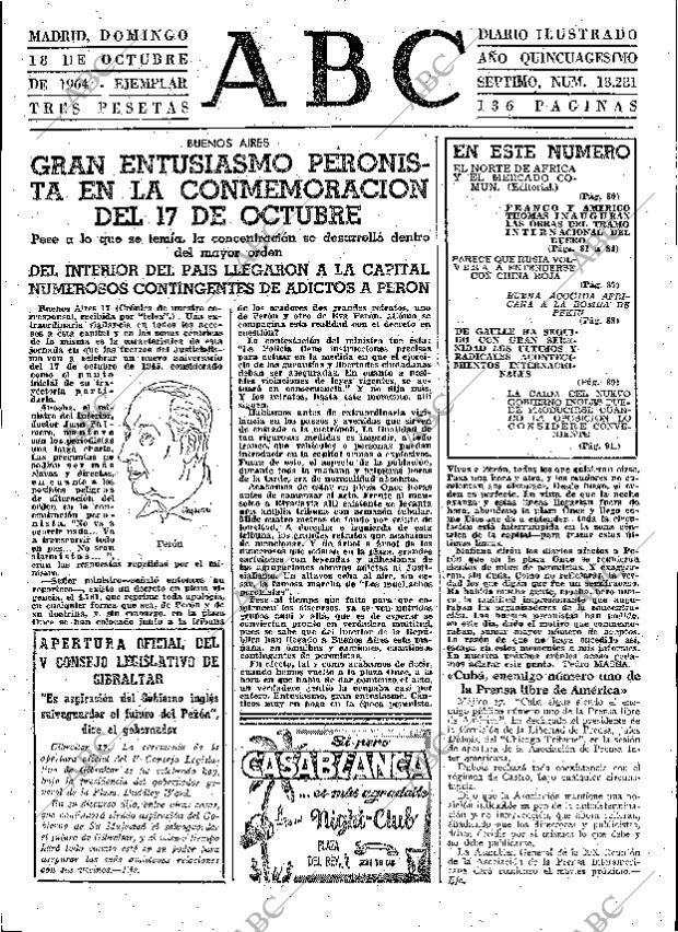 ABC MADRID 18-10-1964 página 79