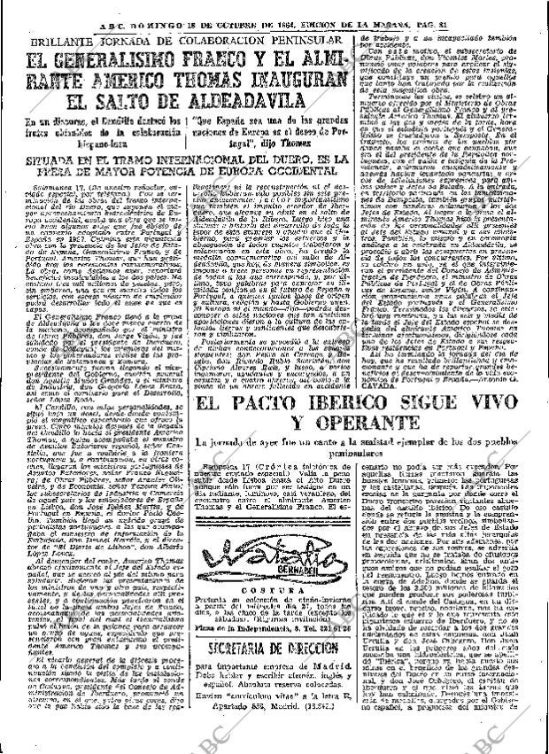 ABC MADRID 18-10-1964 página 81