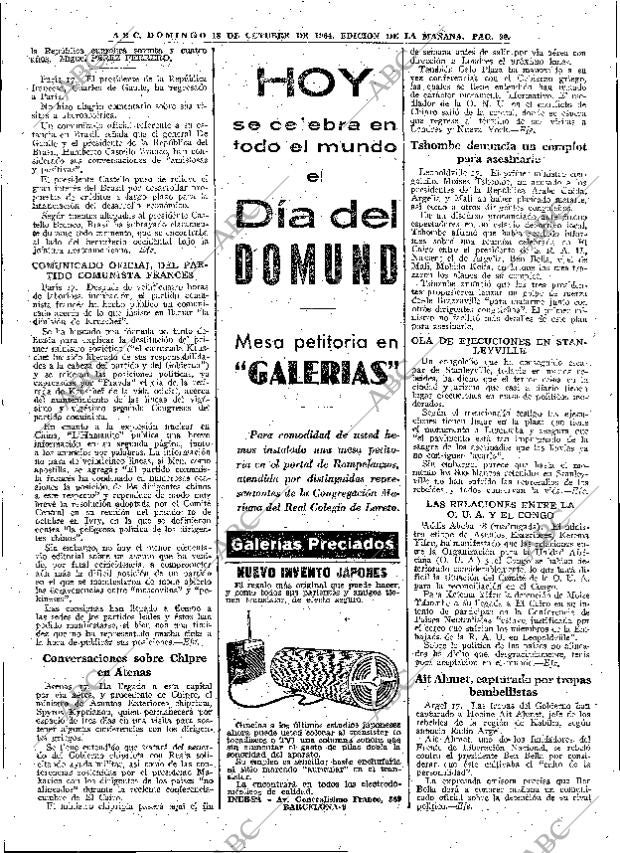 ABC MADRID 18-10-1964 página 90