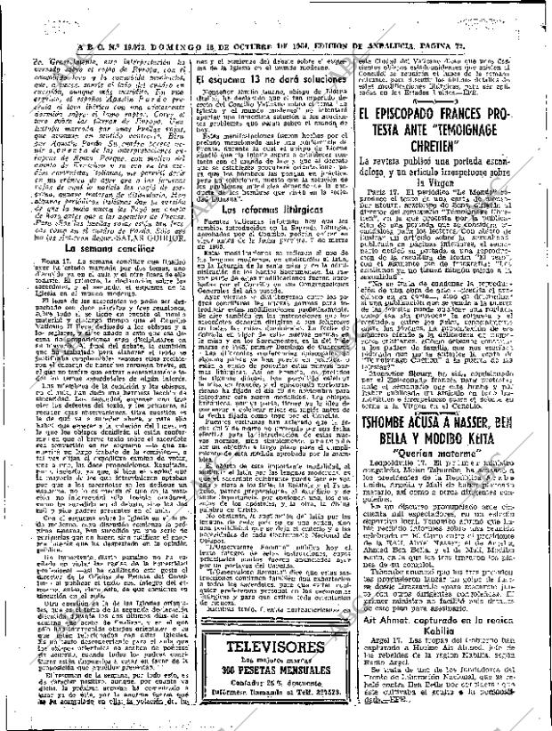 ABC SEVILLA 18-10-1964 página 72