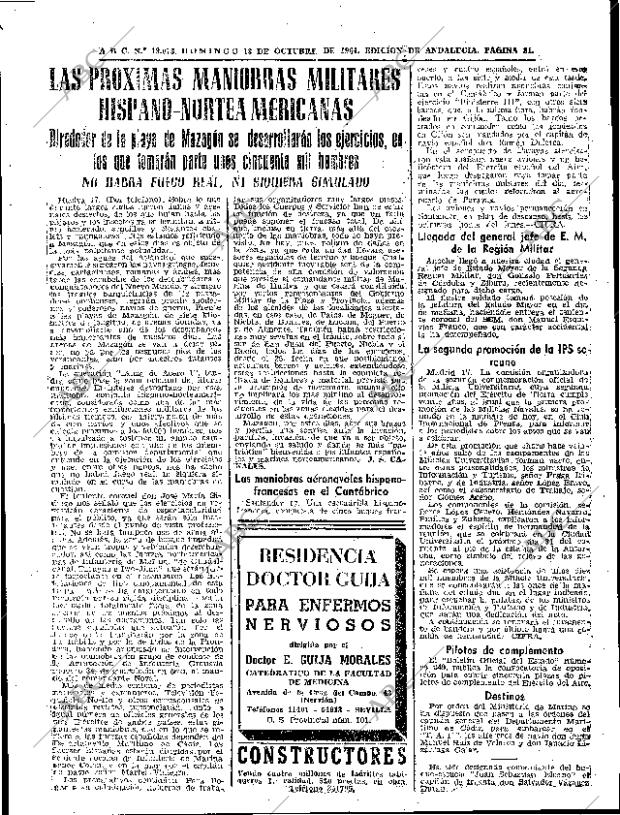 ABC SEVILLA 18-10-1964 página 81