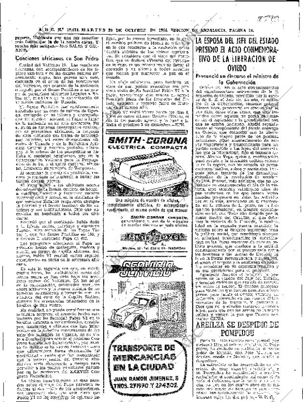 ABC SEVILLA 20-10-1964 página 24