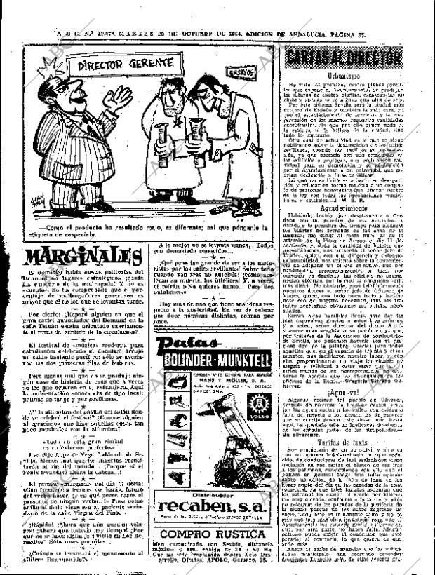ABC SEVILLA 20-10-1964 página 37
