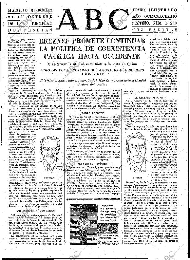 ABC MADRID 21-10-1964 página 55