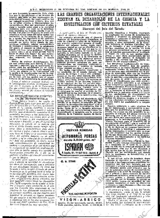 ABC MADRID 21-10-1964 página 59