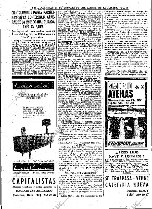 ABC MADRID 21-10-1964 página 66