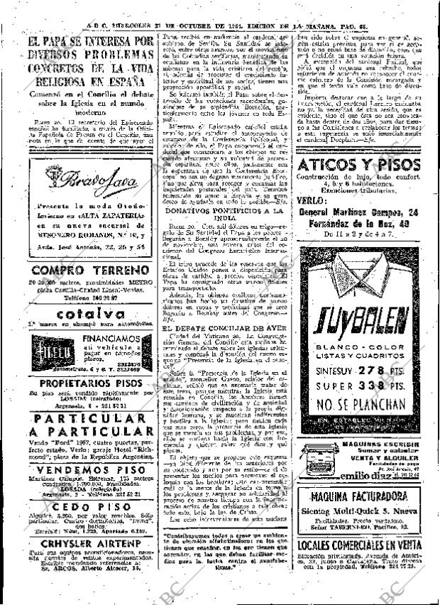 ABC MADRID 21-10-1964 página 68