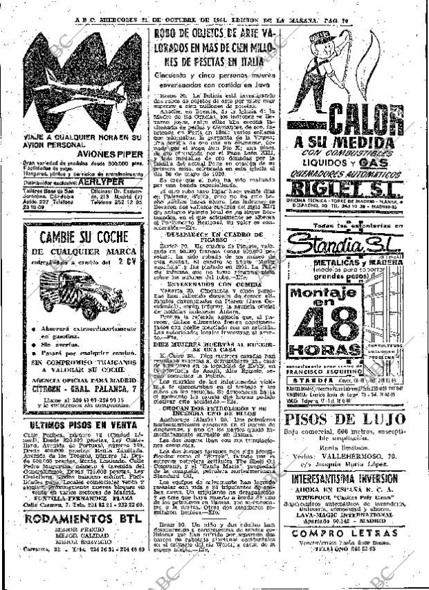 ABC MADRID 21-10-1964 página 70