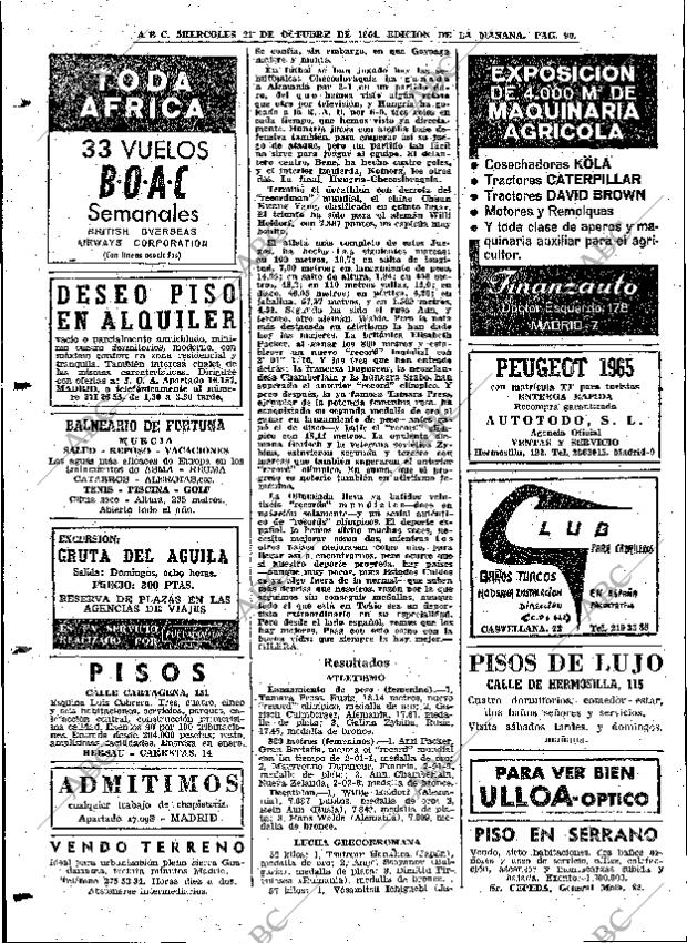 ABC MADRID 21-10-1964 página 90